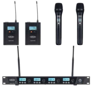 set microfoane wireless sirus quad r + 2h + 2b 823 bundle