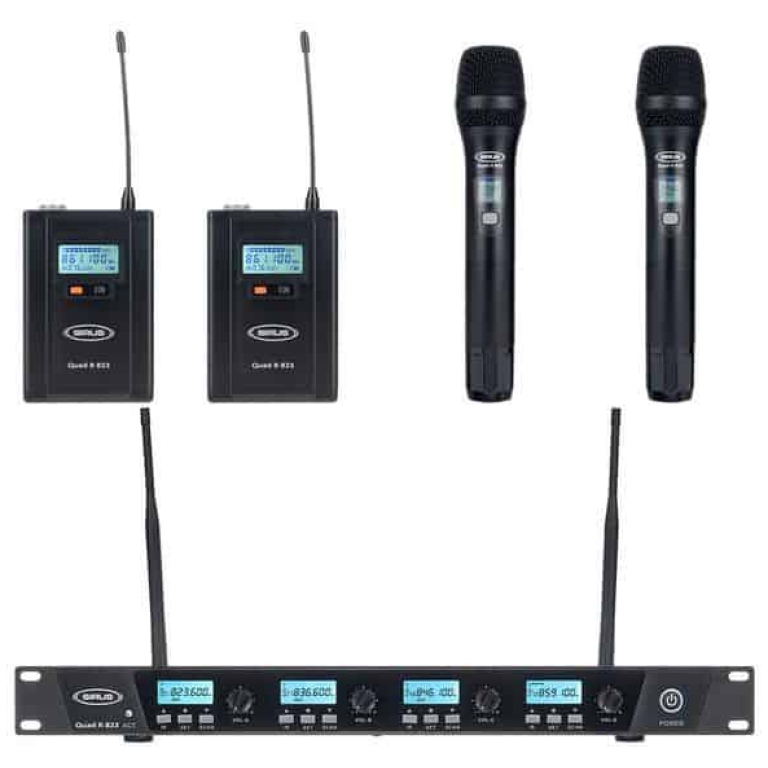 set microfoane wireless sirus quad r + 2h + 2b 823 bundle