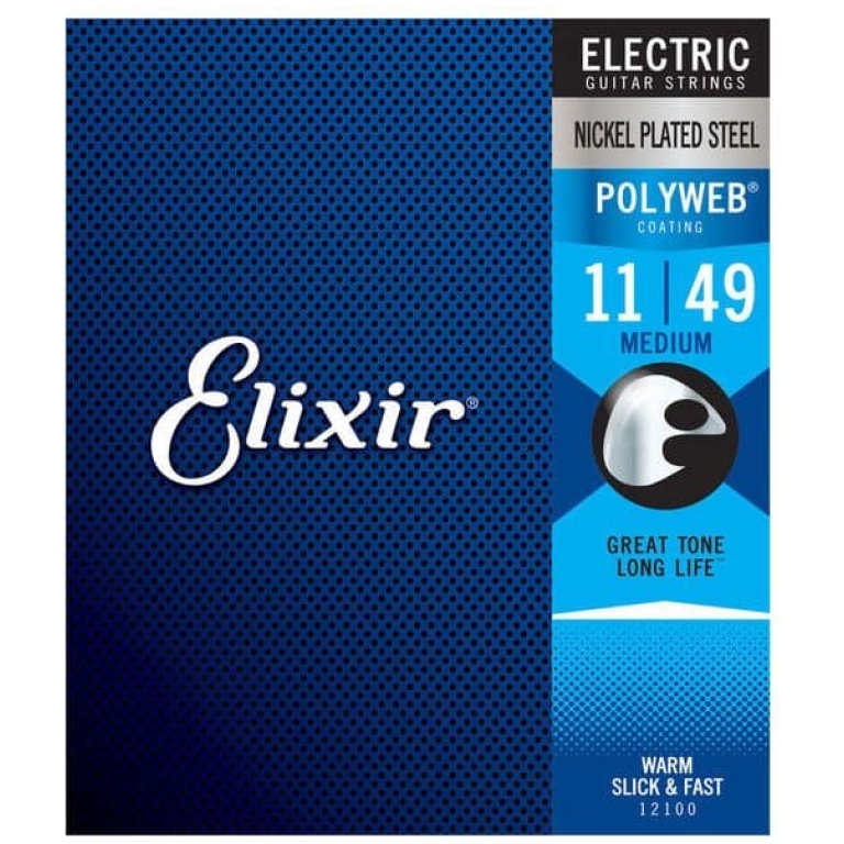 corzi chitara electrica elixir polyweb 12100 medium 011 049