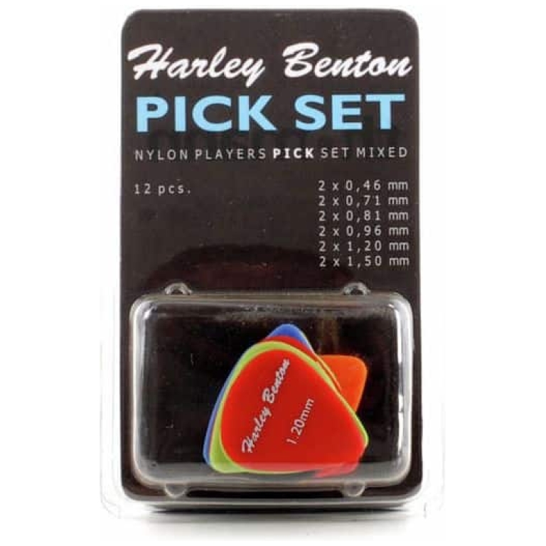 harley benton nylon player pick set mixed