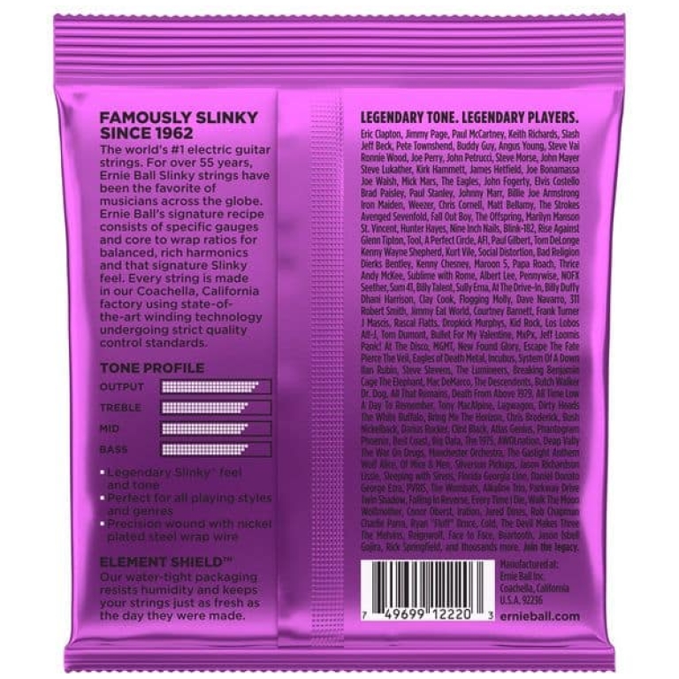 set corzi chitara electrica ernie ball 2220