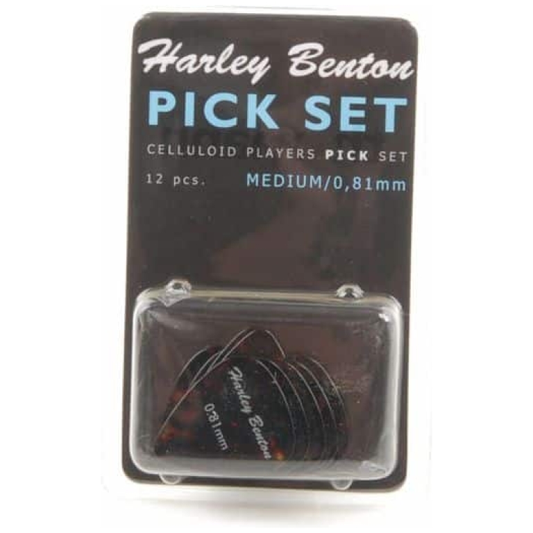 harley benton celluloid players pick set m