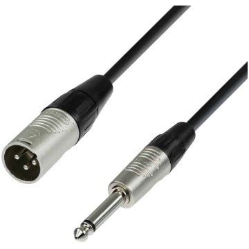 adam hall cables 4 star mmp 0150, cablu xlr tata jack 6.3 mm, 1.5m