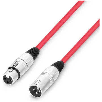 Cablu Microfon Rosu 0.5m Adam Hall Cables 3 STAR MMF 0050 RED