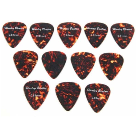 harley benton celluloid players pick set m