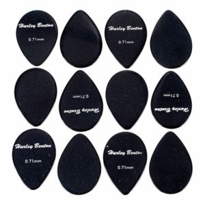 pene chitara electrica harley benton small tear drop pick set 0.71