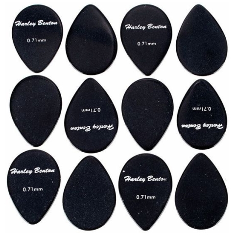 pene chitara electrica harley benton small tear drop pick set 0.71