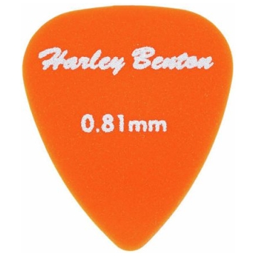 penele chitara 0.81 mm harley benton nylon player pick set