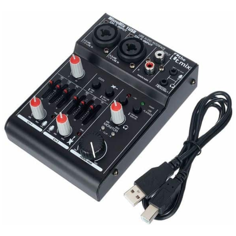 mixer audio 2 canale the t.mix micromix 1 usb