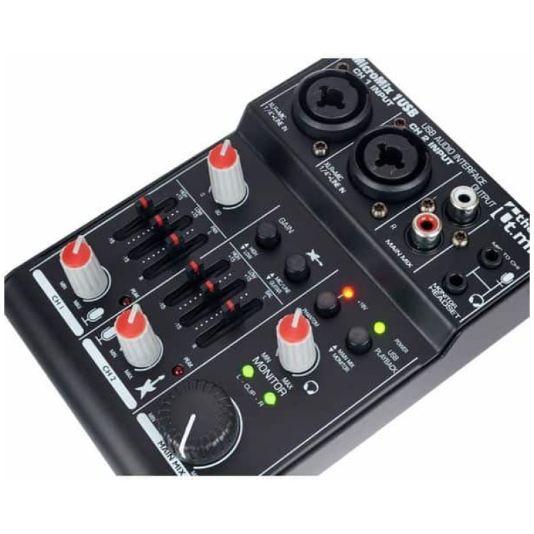 mixer audio 2 canale the t.mix micromix 1 usb