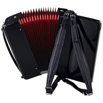 acordeon 48 basi negru startone piano accordion 48 black mkii