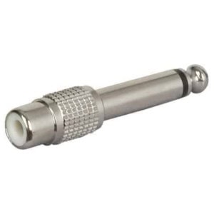 Adaptor Jack 6.3mm mono tata-RCA tata metal