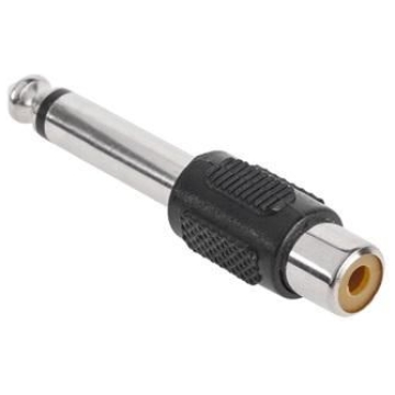 adaptor rca jack mono 6.3 mm