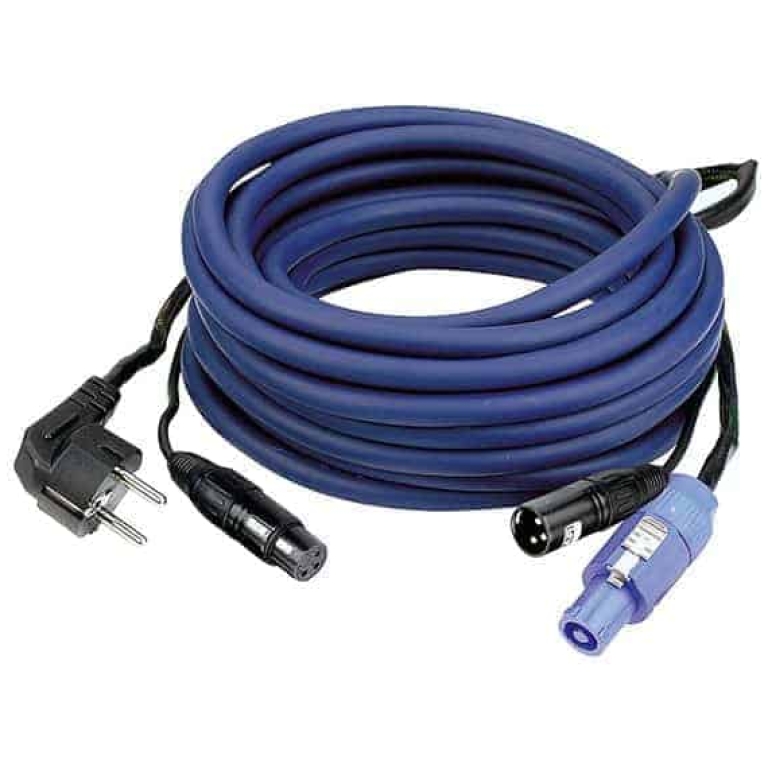 cablu alimentare cu xlr boxe active dap audio fp1015, semnal audio 15m powercon