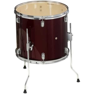 cazan toba millenium focus 14"x14" floor tom red