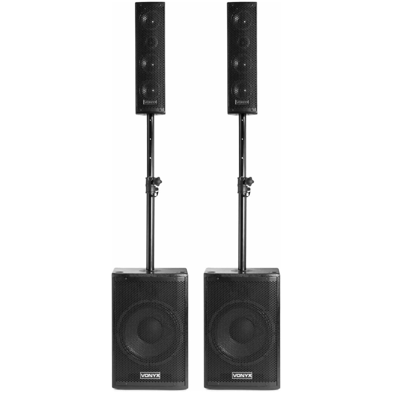 sistem sonorizare vonix vx1050bt, 2 subwoofere, 2 sateliti, 600w
