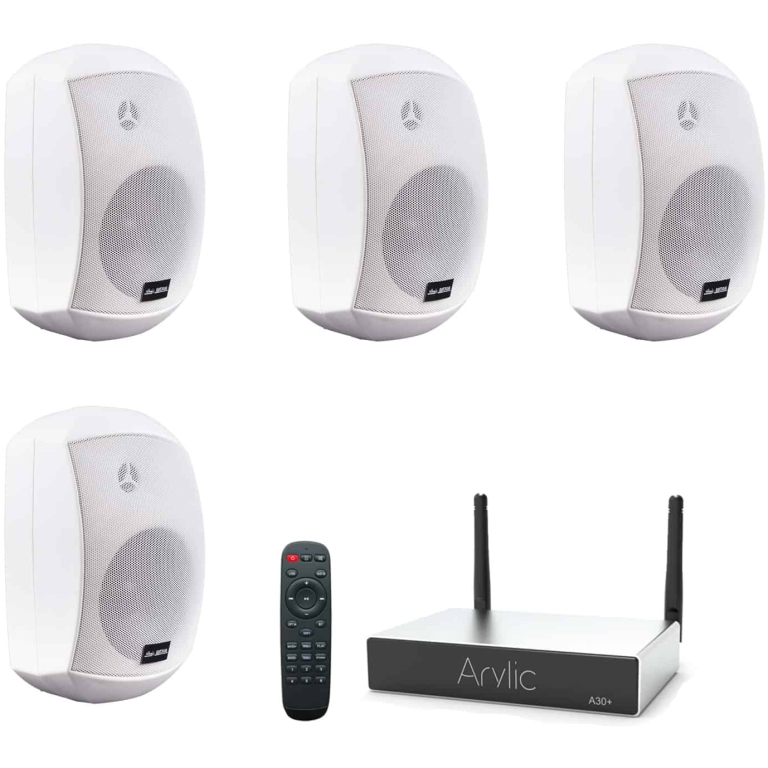 sistem sonorizare wireless arylic a30+, 4 boxe master audio xb530w