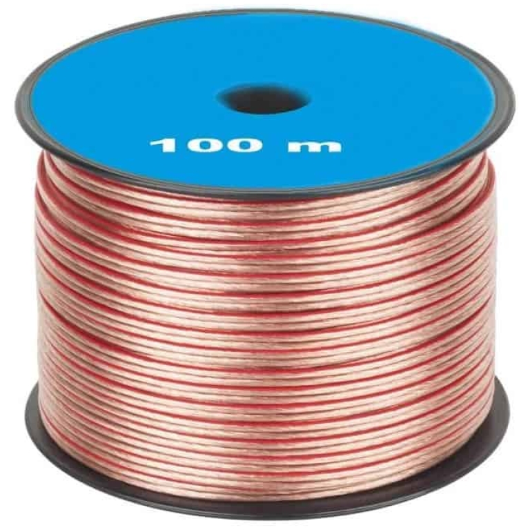 cablu boxe audio cabletech kab0353 2x0.35mm, transparent