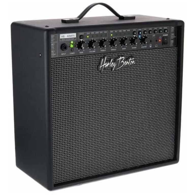 amplificator chitara cu bluetooth harley benton hb 40mfx