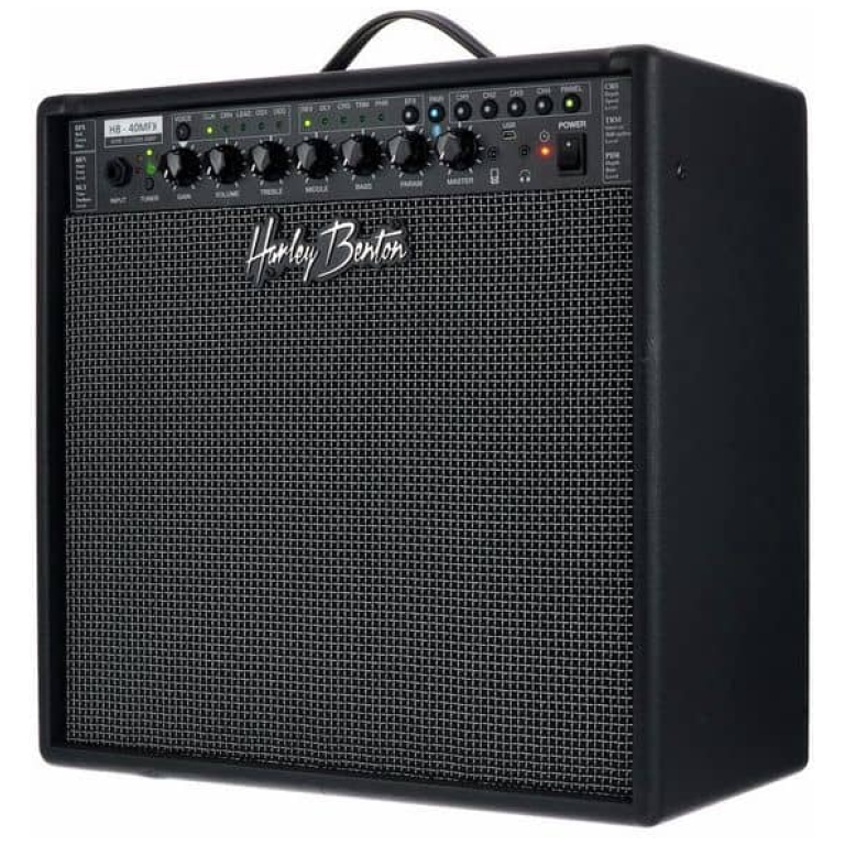 amplificator chitara cu bluetooth harley benton hb 40mfx
