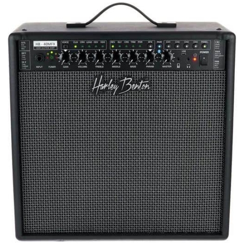 amplificator chitara cu bluetooth harley benton hb 40mfx