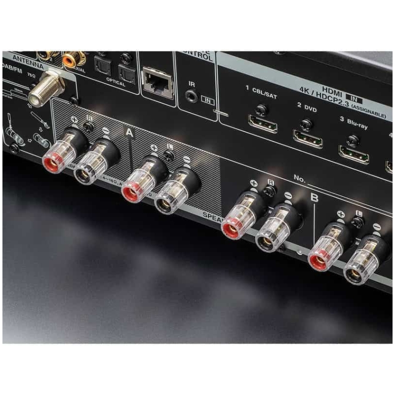 sistem audio stereo denon dra 800h cu boxe magnat, wifi, bluetooth, airplay 2, hdmi, intrare phono, usb