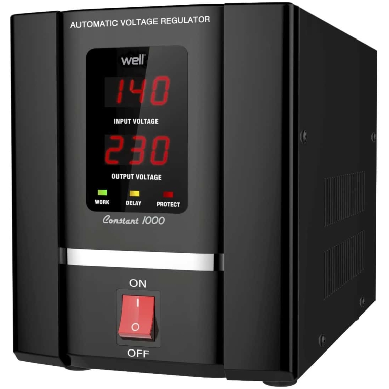 stabilizator automat de tensiune cu servo motor 1000va, well