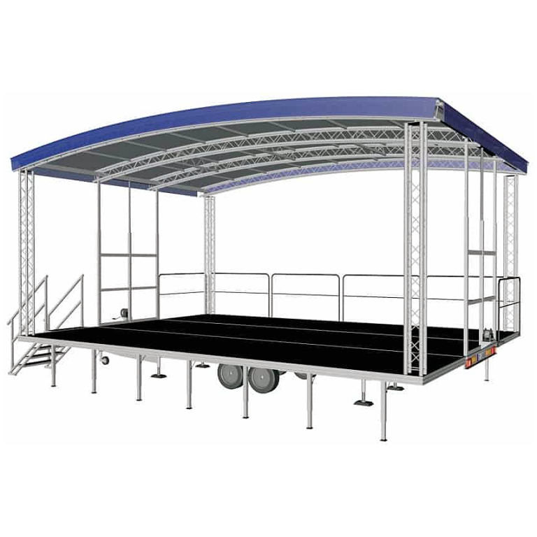 Scena spectacole remorca Arcum X36 cu acoperis arcuit