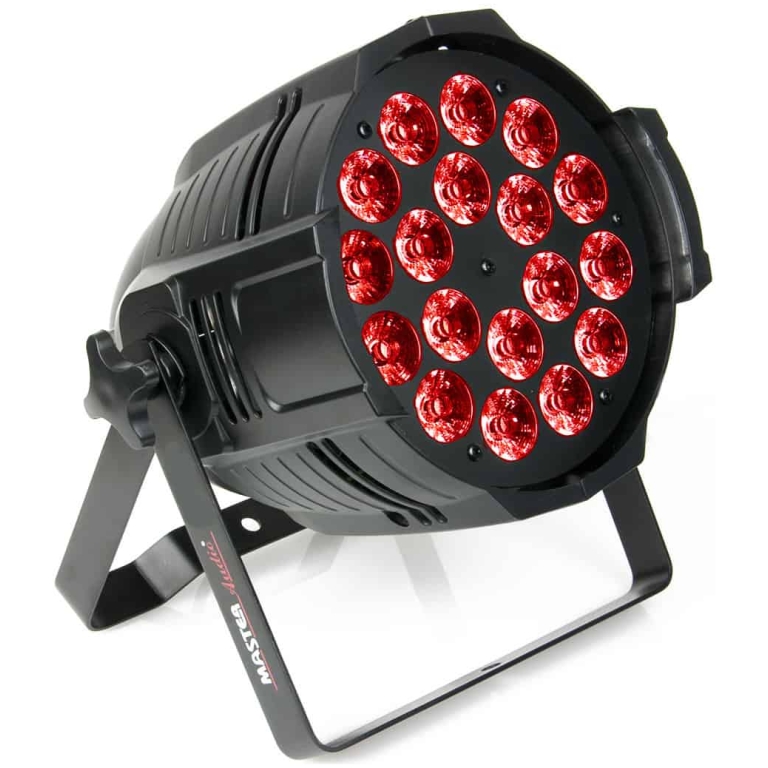 led par rgbw+amber master audio pl510, 18x10w full color 5 in 1