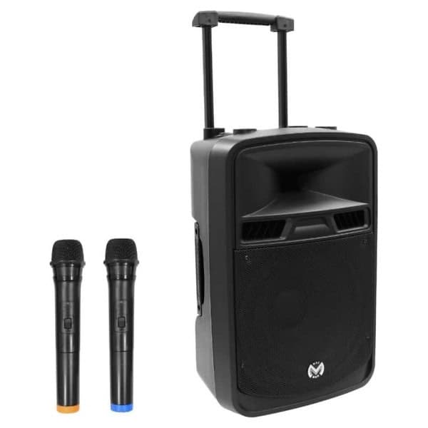 Boxa portabila 12 inch cu 2 microfoane MAC MAH MOBILE 12 UHF