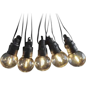 ghirlanda solara led 10 becuri 0.5w, 12m, 3000k