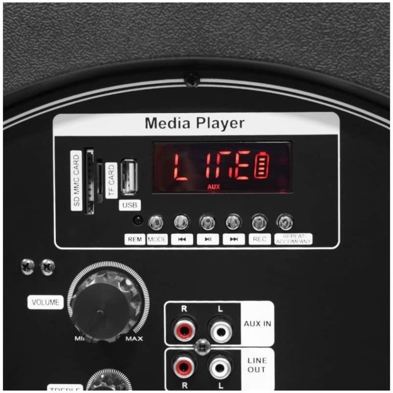 boxa portabila 15 inch cu 2 microfoane mac mah mobile 15 uhf