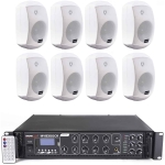 sonorizare restauurant 8 boxe master audio xb640w, bluetooth, usb, 320w