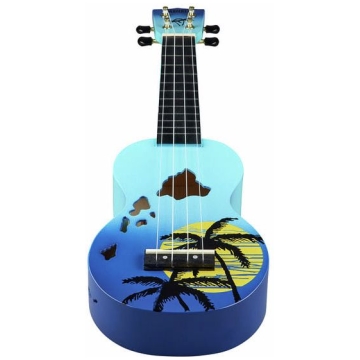 mahalo hawaii blue ukulele