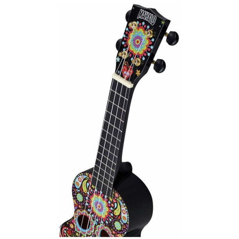 mahalo skull ukulele day of the dead