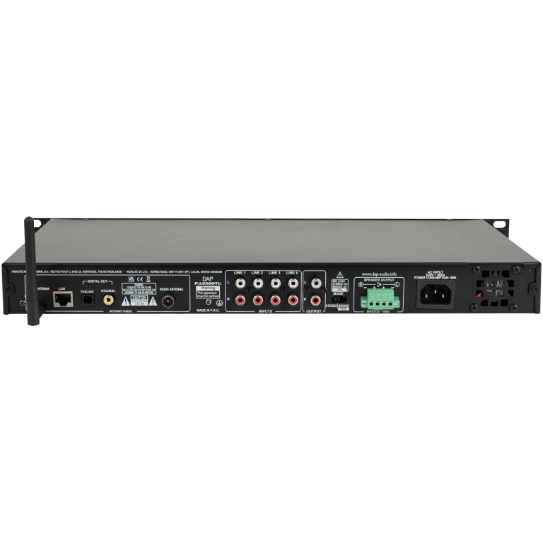 dap pa5500tu, amplificator 460w cu dab+, fm, bluetooth