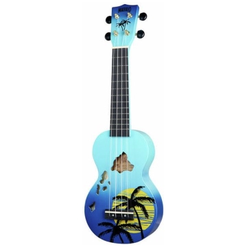 mahalo hawaii blue ukulele