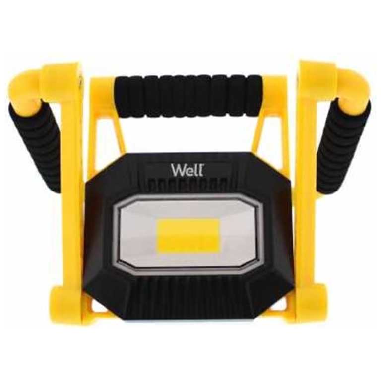 proiector led portabil cu acumulator, 10w, 4000k, ip65, well ledfpn mobile10 wl