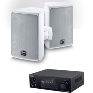 set boxe terasa magnat symbol x130 + receiver 2x50w bt fm usb