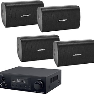 sistem ambiental bose freespace fs2se, bluetooth, usb, fm, 4 boxe negre, interior exterior