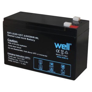 acumulator 12v 7.5 ah plumb acid, agm, well