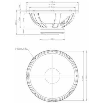 difuzor 18 inch 1000w 18 sound 18lw1400