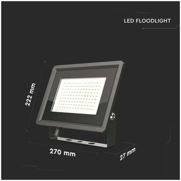 reflector led 100w 6400k ip65, negru