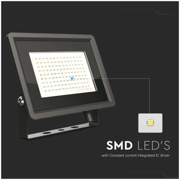 reflector led 100w 6400k ip65, negru