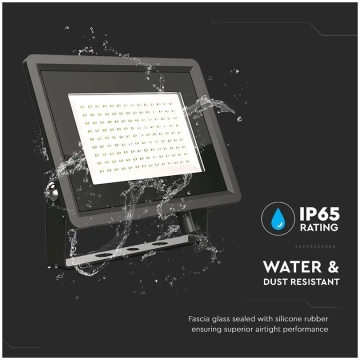 reflector led 100w 6400k ip65, negru