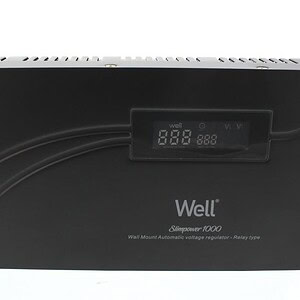 stabilizator tensiune 1000va/600w cu releu well avr rel slimpower1000 wl