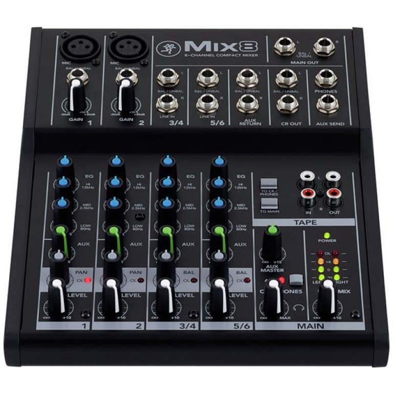 mixer audio cu 8 canale mackie mix8