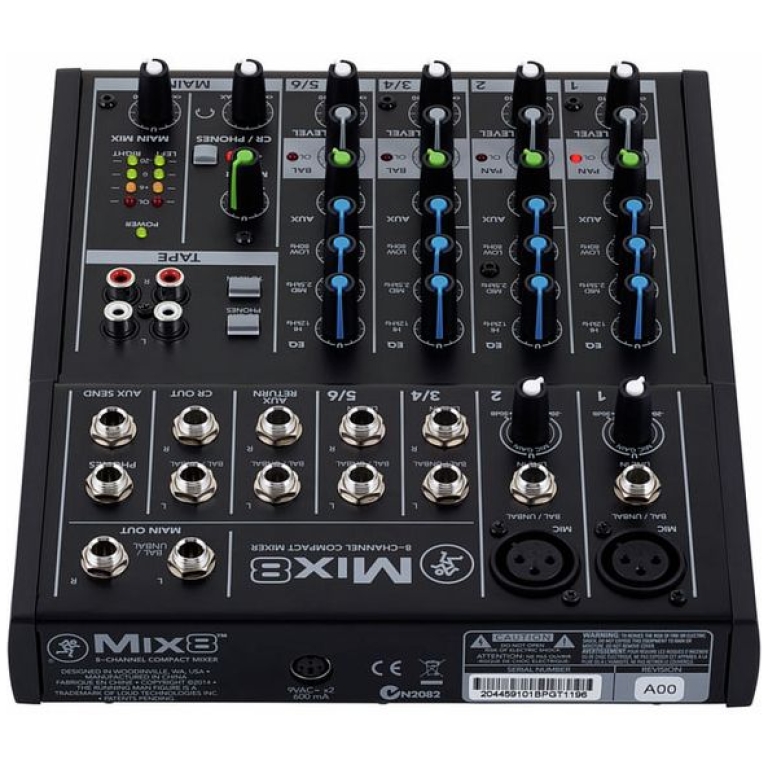 mixer audio cu 8 canale mackie mix8