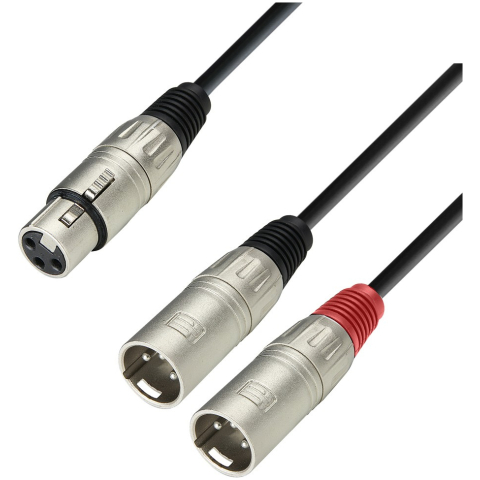 cablu y xlr mama la 2 xlr tata adam hall cables 3 star yfmm 0300