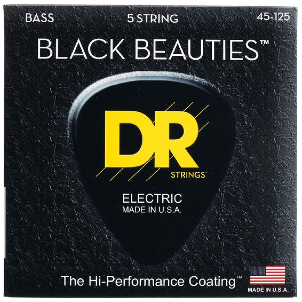 corzi chitara bas electric dr strings black beauties bkb5 45